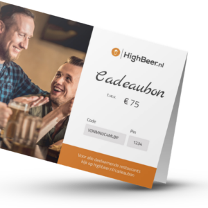 High Beer Cadeaubon €75 van Gifts.nl