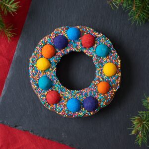 Chocolade krans brievenbuspakket chocolade cadeau afbeelding 2 van Gifts.nl