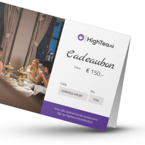 High Tea Cadeaubon €150 van Gifts.nl
