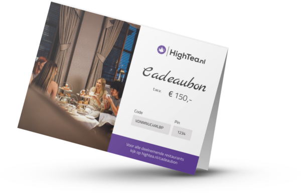 High Tea Cadeaubon €150 van Gifts.nl